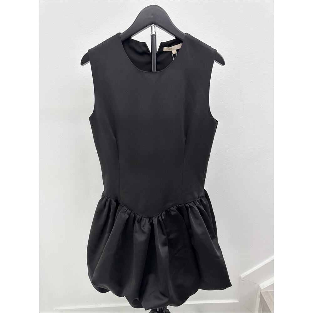 MAJE-SATIN MINI DRESS WITH BALLOON SKIRT-Brand New w/Tag’s-Size 38